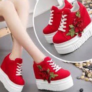 Red Flower Shoes
